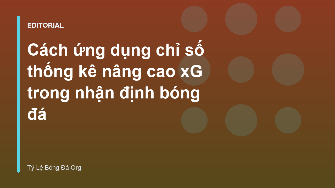 Biểu đồ minh họa chỉ số xG trong bóng đá